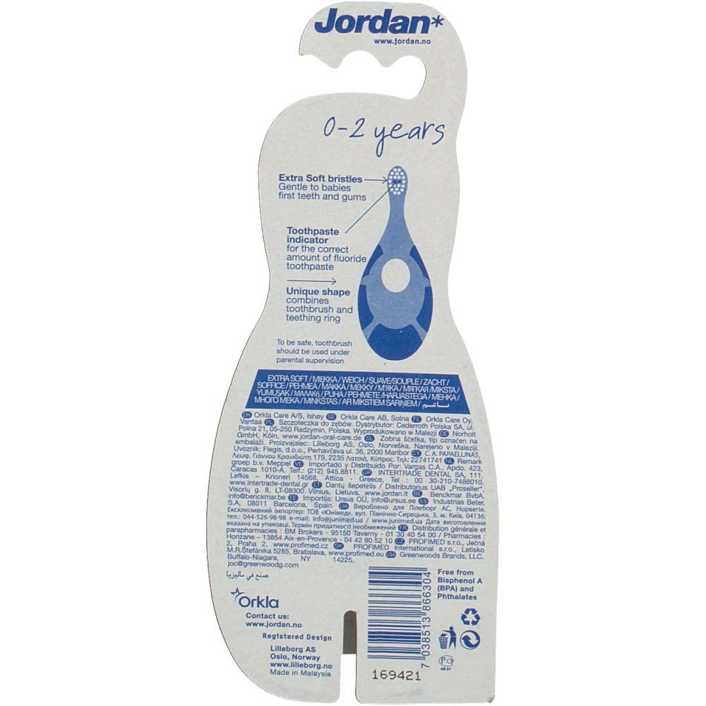 Jordan Step By Step Brosse A Dents 0-2 Ans
