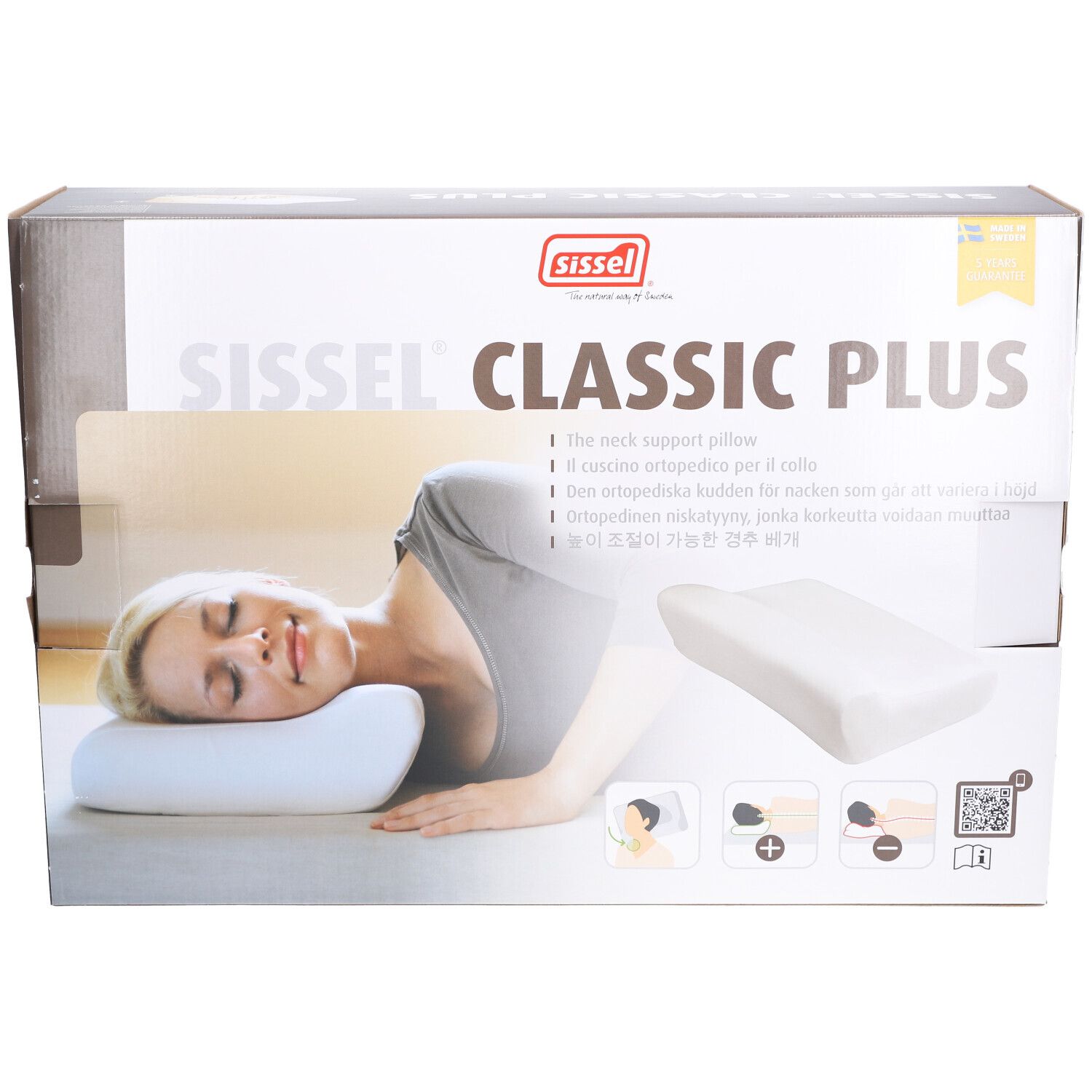 Sissel® Plus Oreiller Orthopédique + Taie Stretch