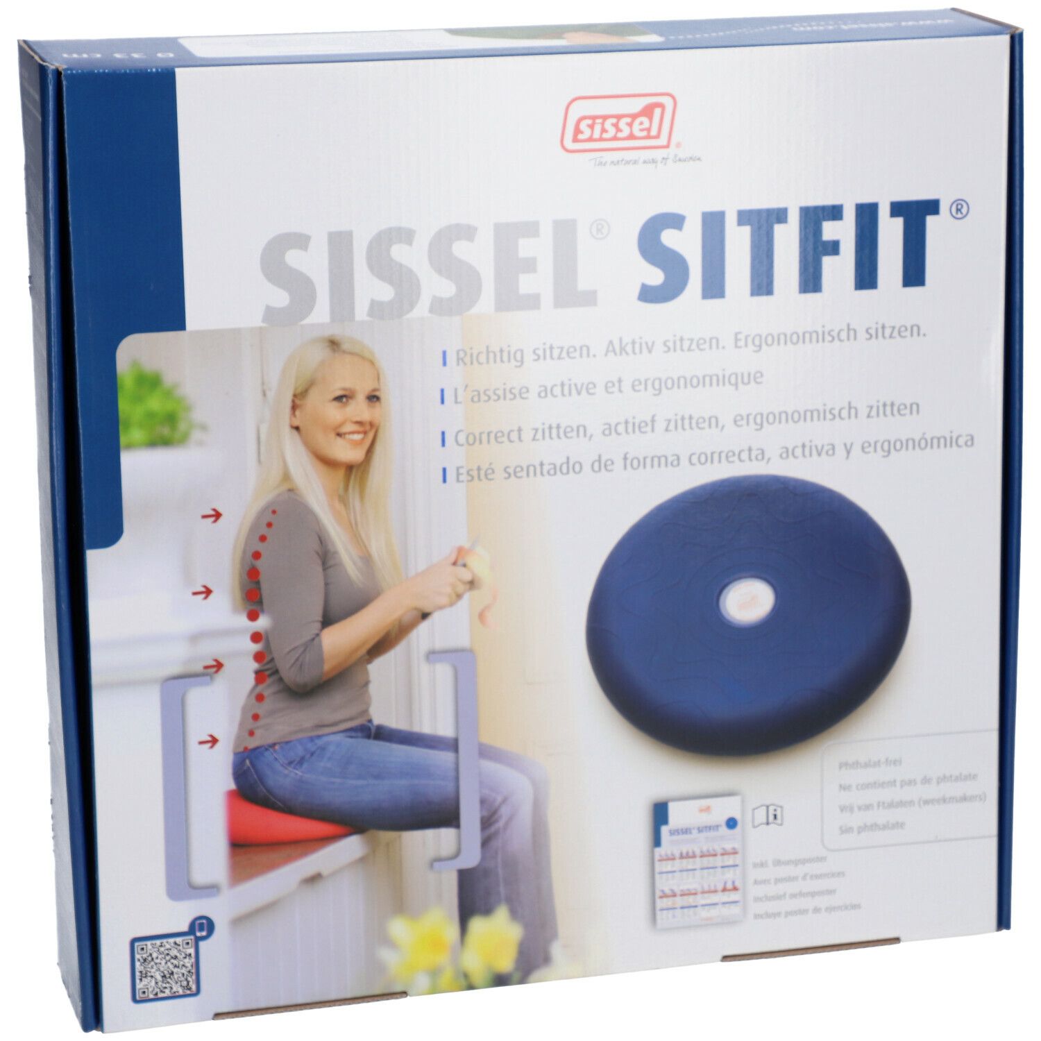 Sissel® Sitfit Coussin Ballon Rond 33 cm Bleu