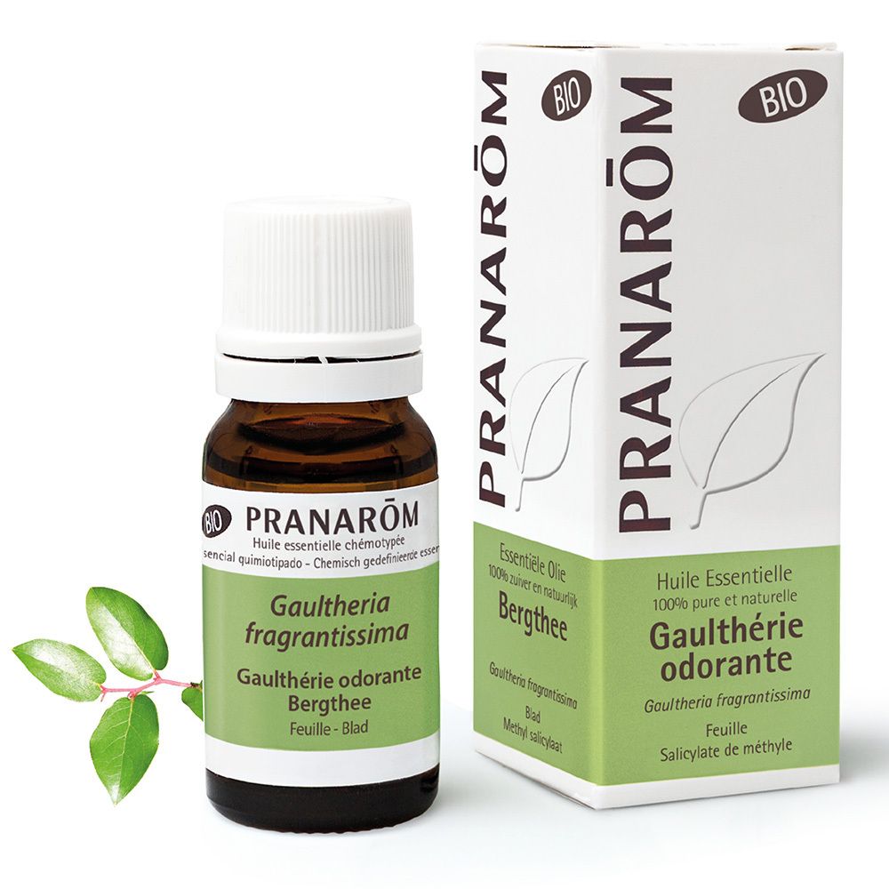 PRANARÔM - Gaulthérie Odorante Bio - Huile Essentielle Chémotypée - Pour Cosmétiques - 100 % Pure Et Naturelle - HECT - 10 ml