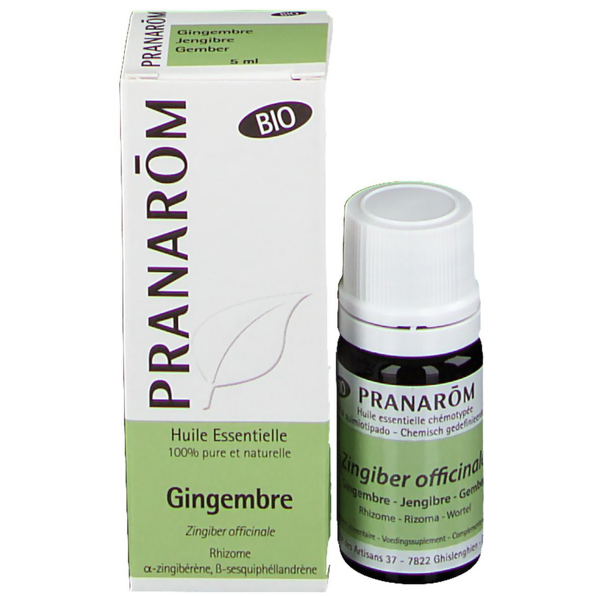 Pranarôm Huile Essentielle Gingembre Bio 5ml