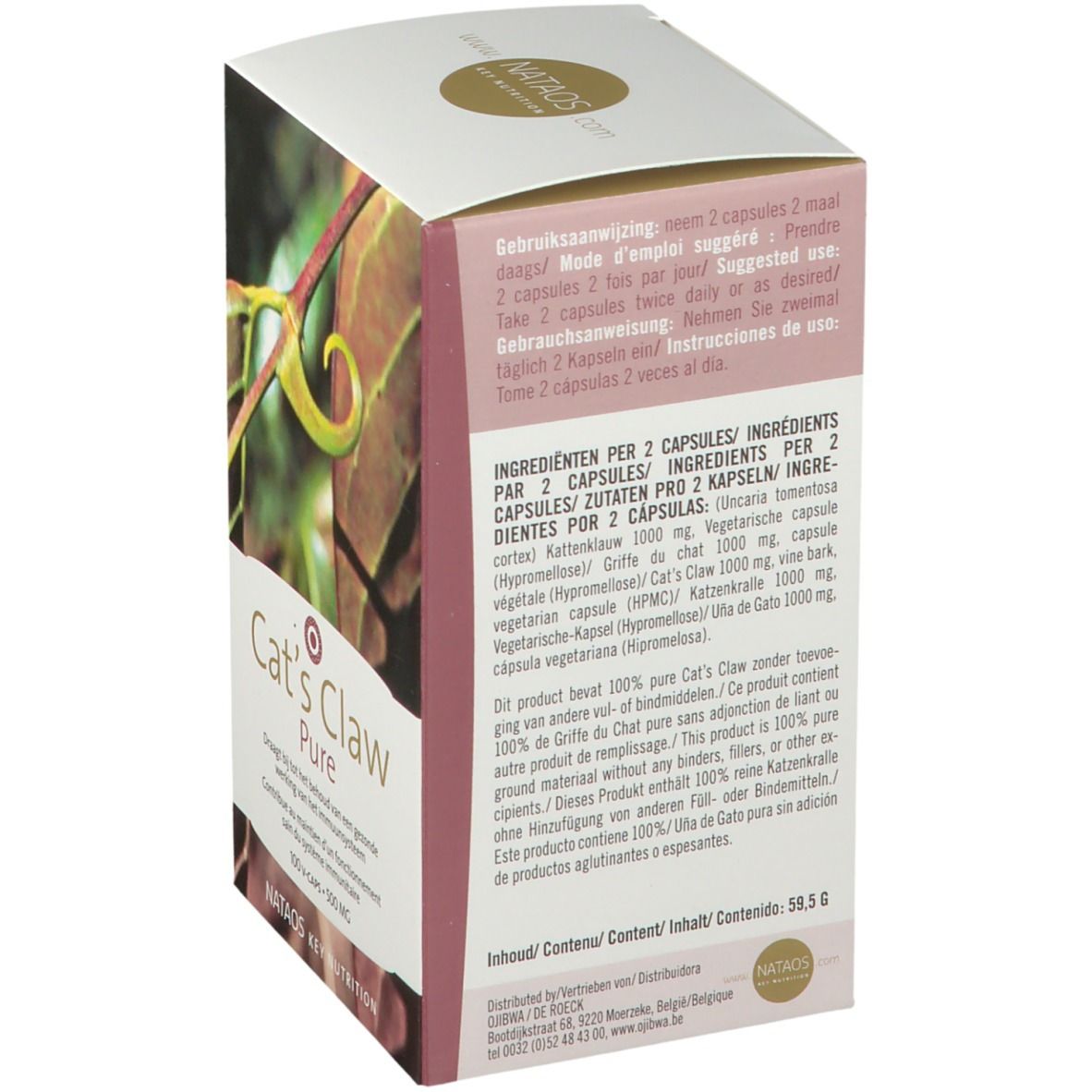 Nataos Key Nutrition Cat's Claw/Griffe de chat