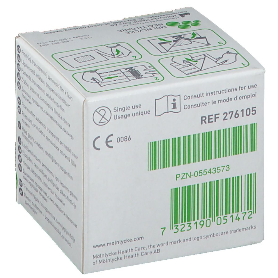 Mepore Film Rouleau 5cm x 10m Transparant