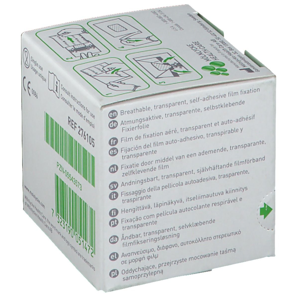 Mepore Film Rouleau 5cm x 10m Transparant