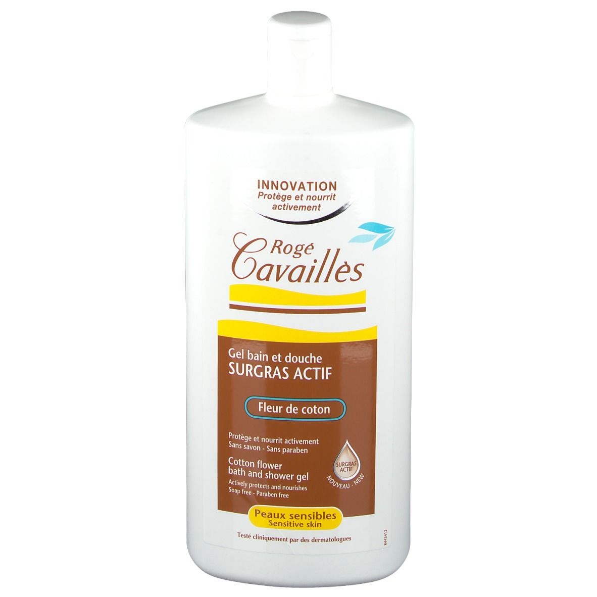 Rogé Cavaillès Gel Bain et Douche Fleur de Coton Peaux Sensibles