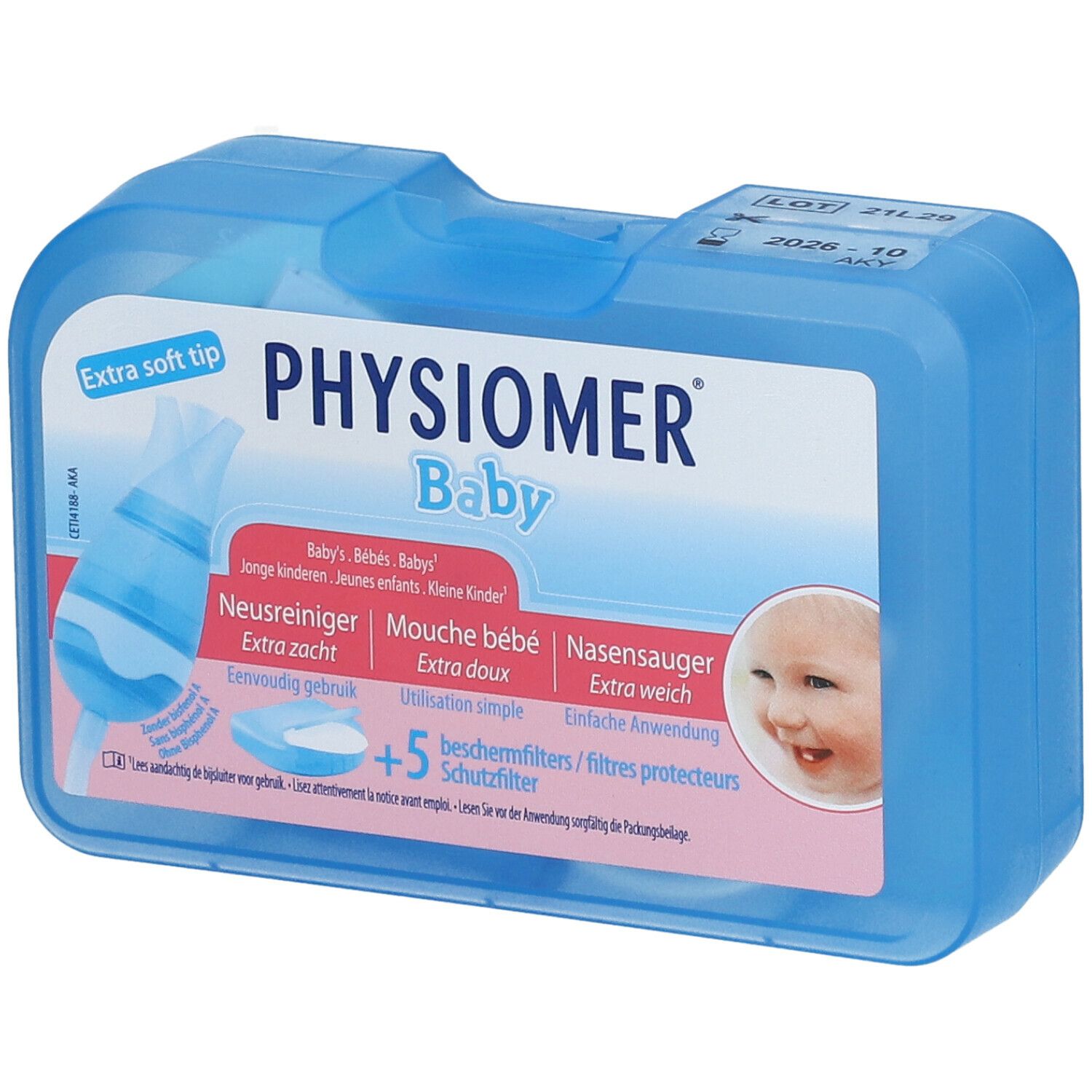 Filtres protecteurs mouche bébé Physiomer - soin du nez