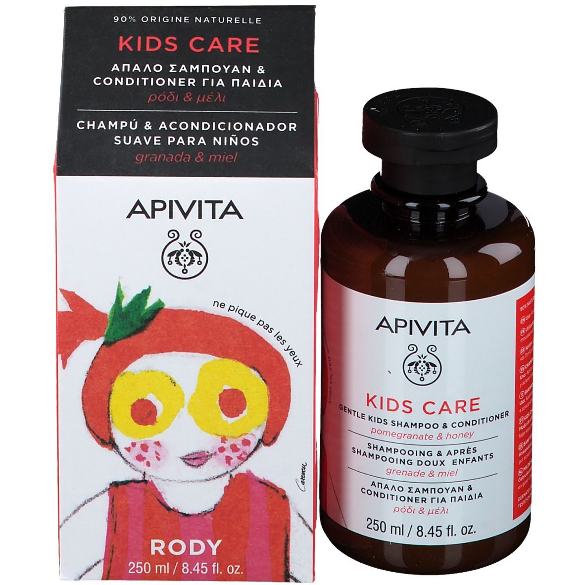 Apivita Kids Shampoing & Après-Shampoing avec Grenade &  Miel