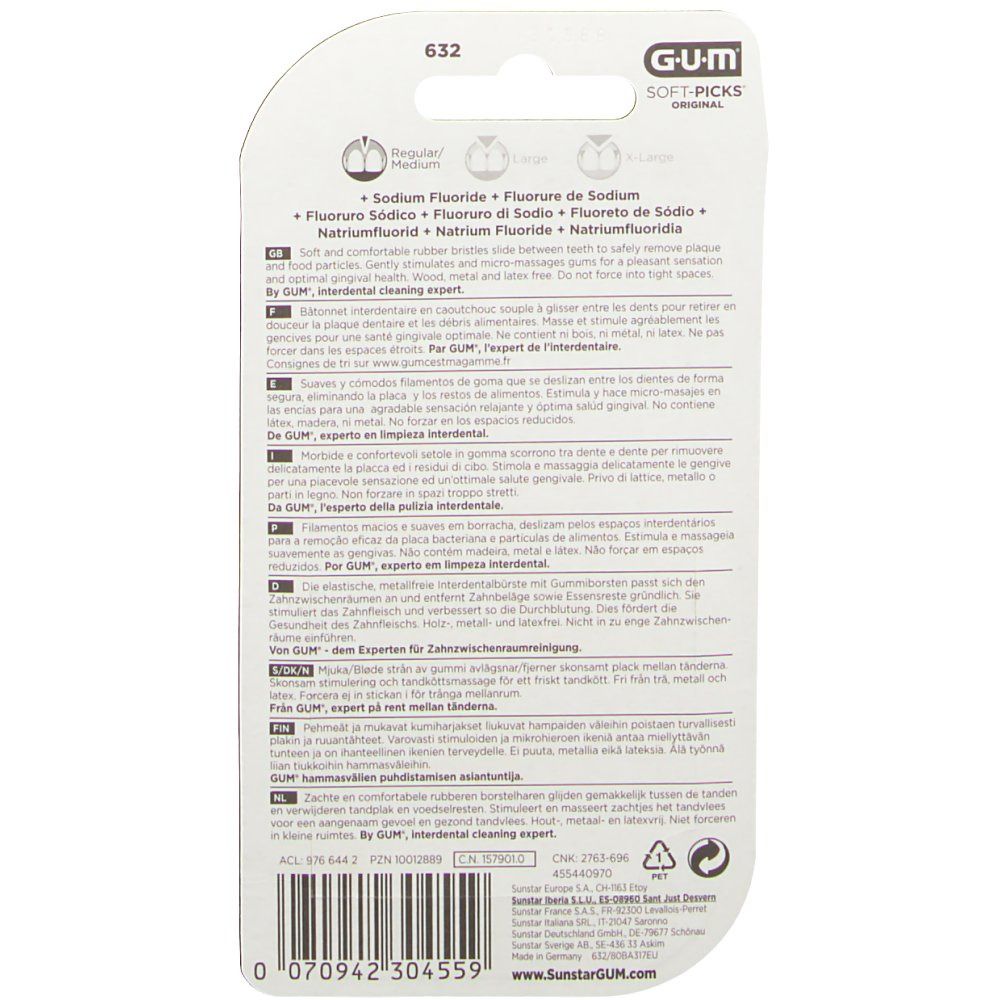 GUM® Soft-Picks™ Brossettes interdentaires Regular