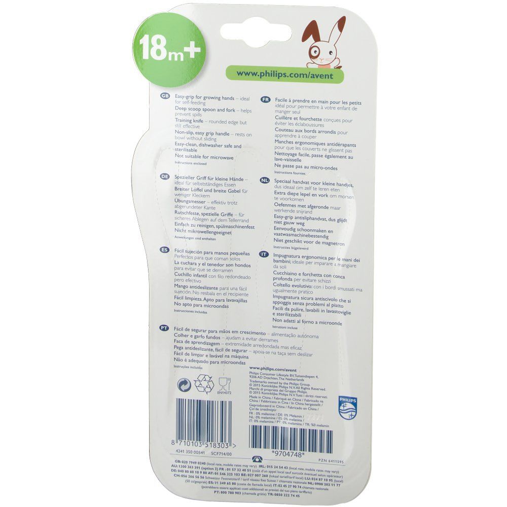 Philips Avent Couverts enfant 18 mois et +