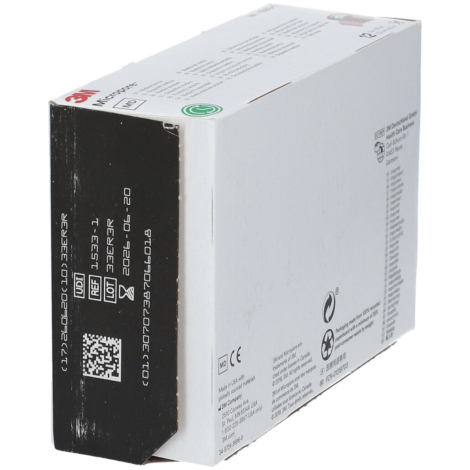 3M™ Micropore™ Sparadrap Chirurgical Chair 2,5 cm x 9,1 m