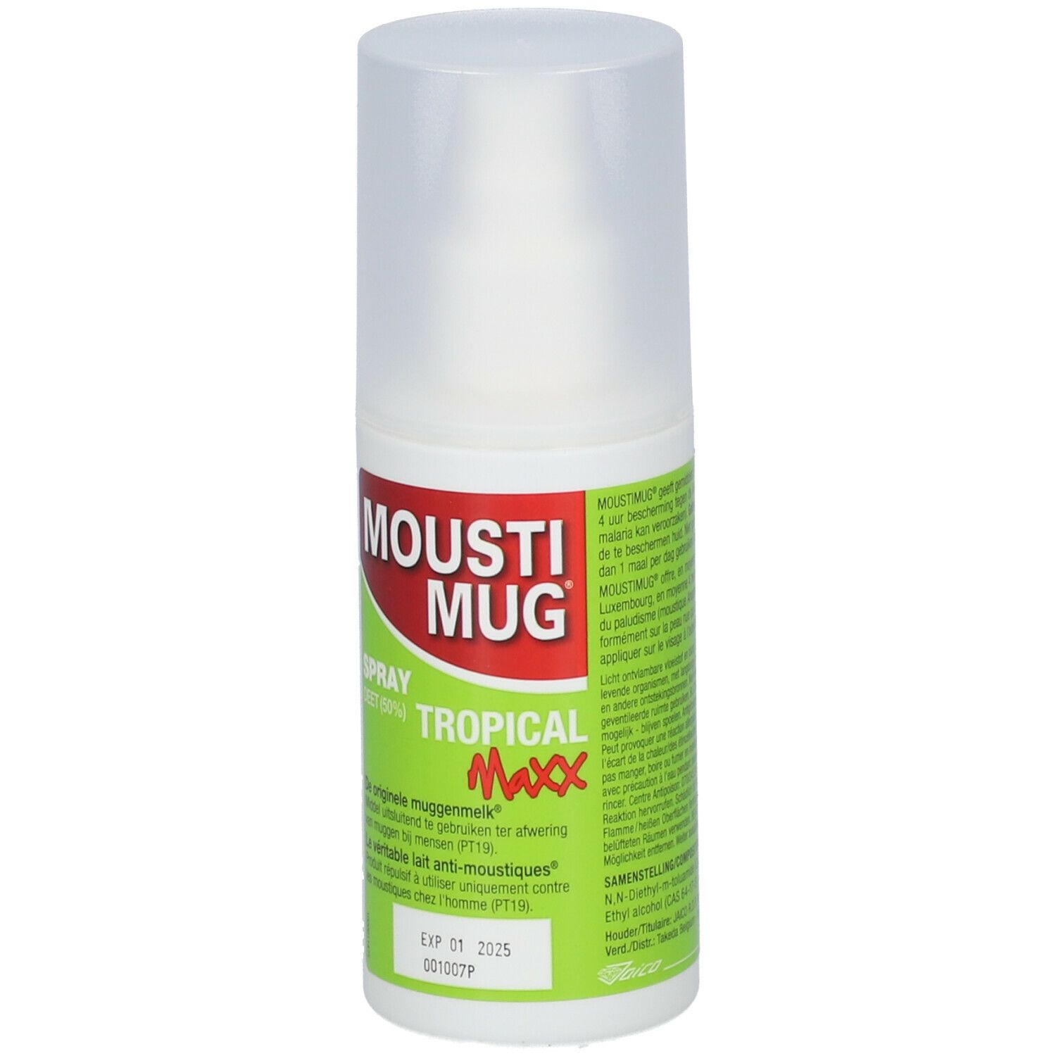 Moustimug Tropical Maxx Spray 50% DEET 100 ml - Redcare Pharmacie
