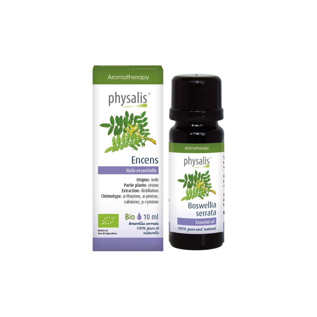 Physalis Encens Huile essentielle 10ml. Certifié bio.