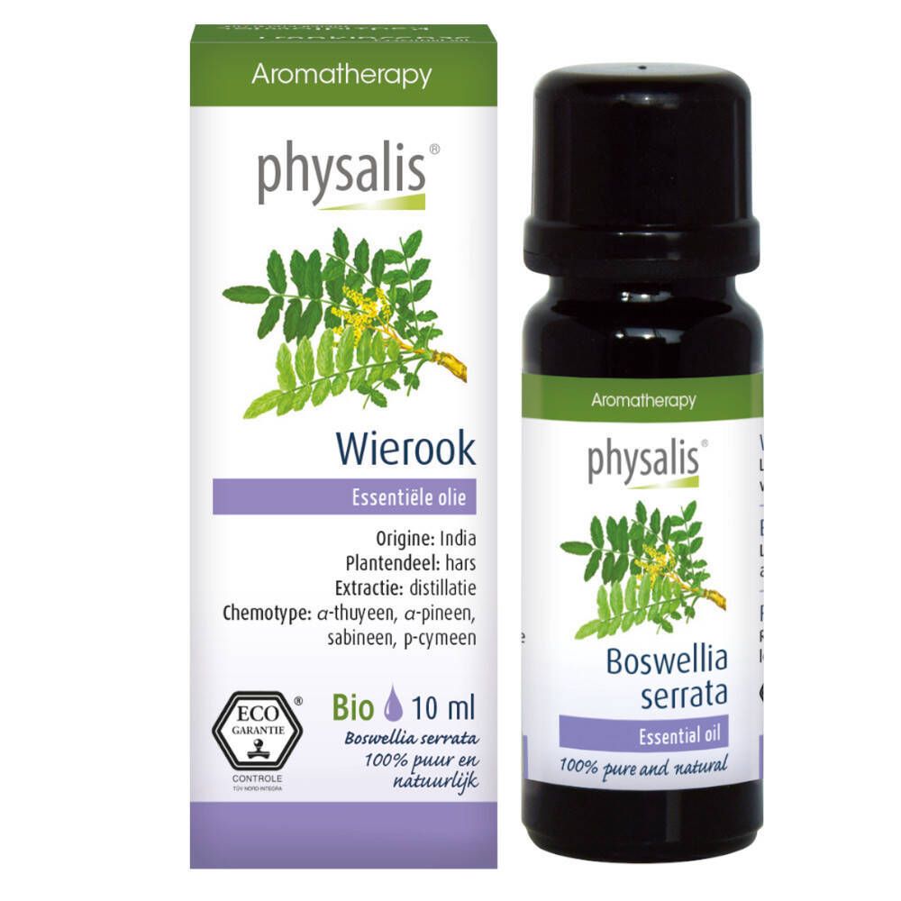 Physalis Encens Huile essentielle 10ml. Certifié bio.