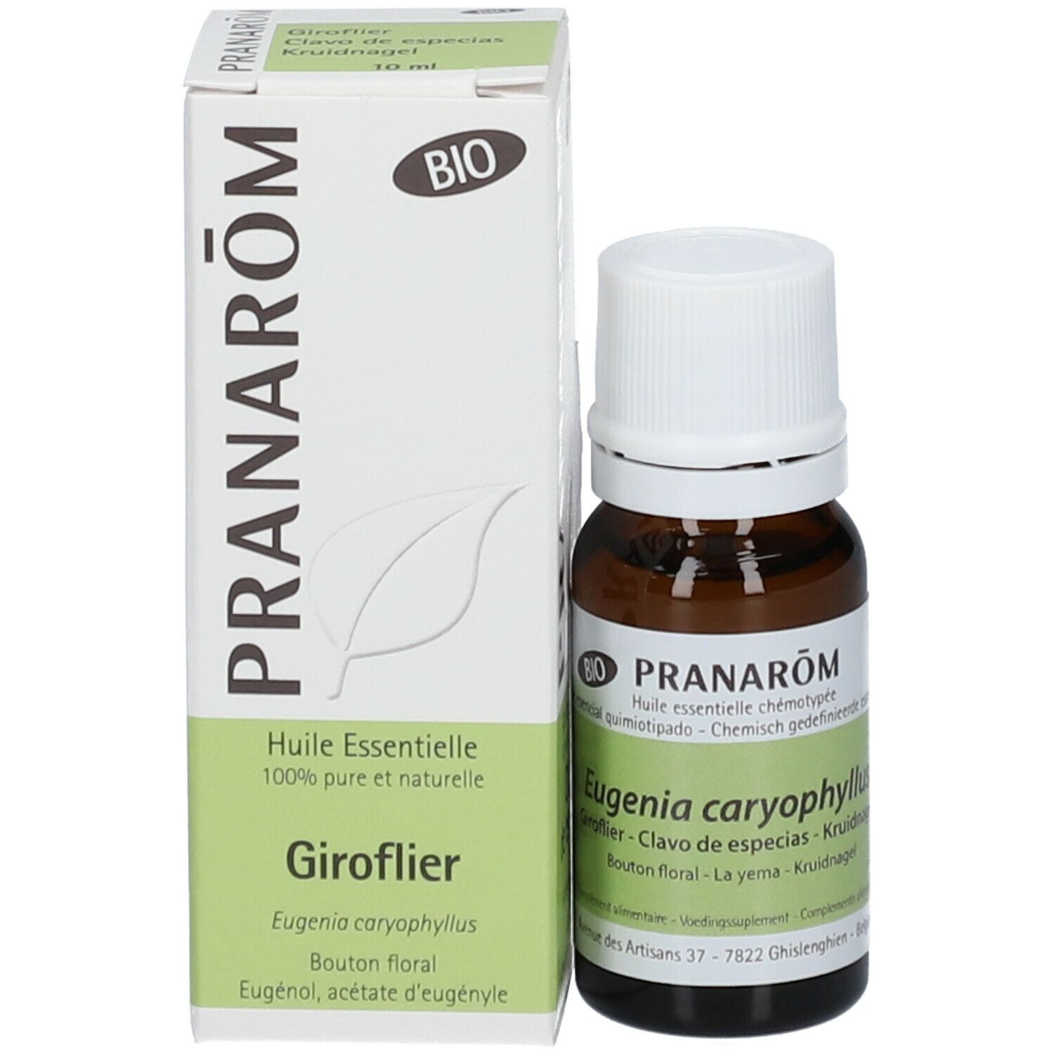 PRANARÔM - Giroflier Bio - Huile Essentielle Chémotypée - Hygiène Bucco Dentaire & Santé Digestive - 100 % Pure Et Naturelle - HECT - 10 ml