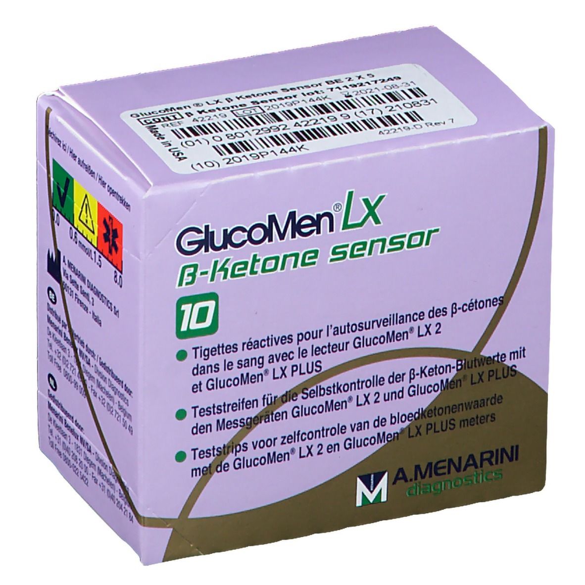 GlucoMen® LX Plus B-Ketone Sensor Tigettes