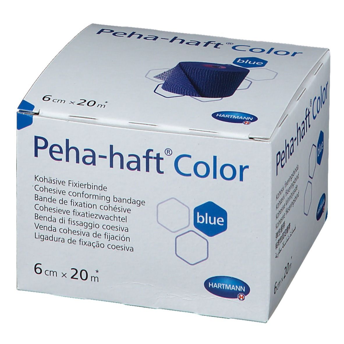 Hartmann Peha-Haft® Color Bleu 6 cm x 20 m