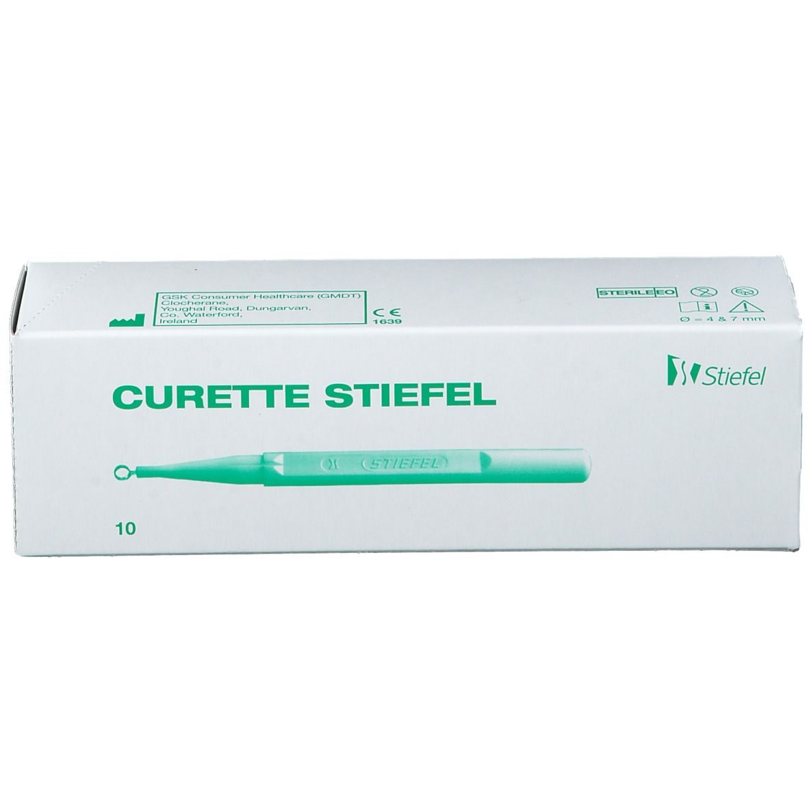 Curette Dermatologique 4mm En Acier - Instrument Chirurgical Pour Verrues, Peau, Podologie (neuf)