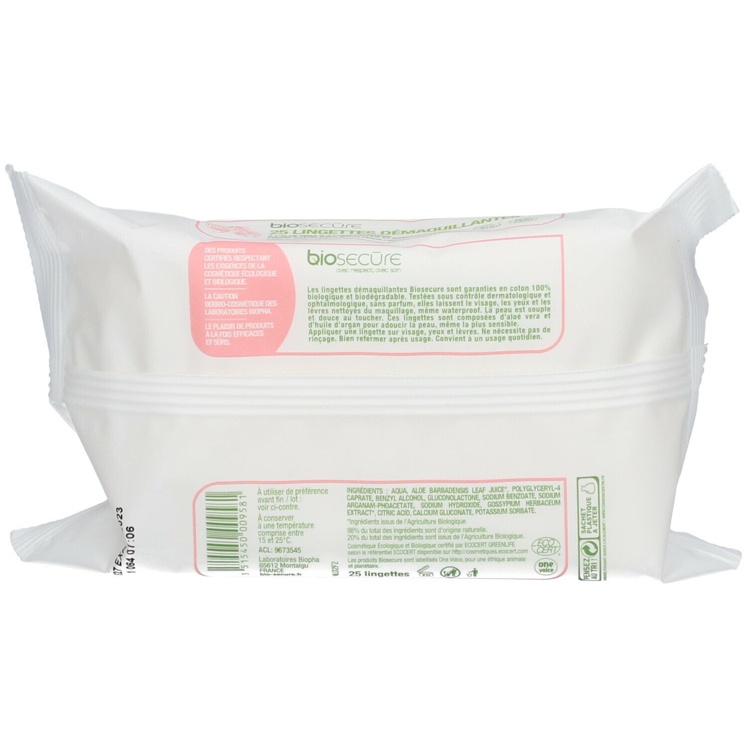Bio Secure Lingettes nettoyantes