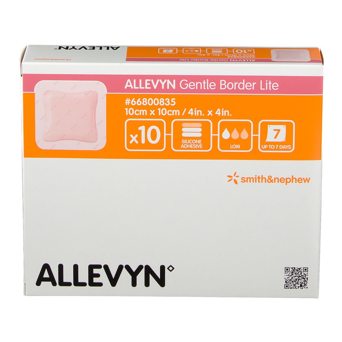 Allevyn Gentle Border Lite 10 x 10 cm