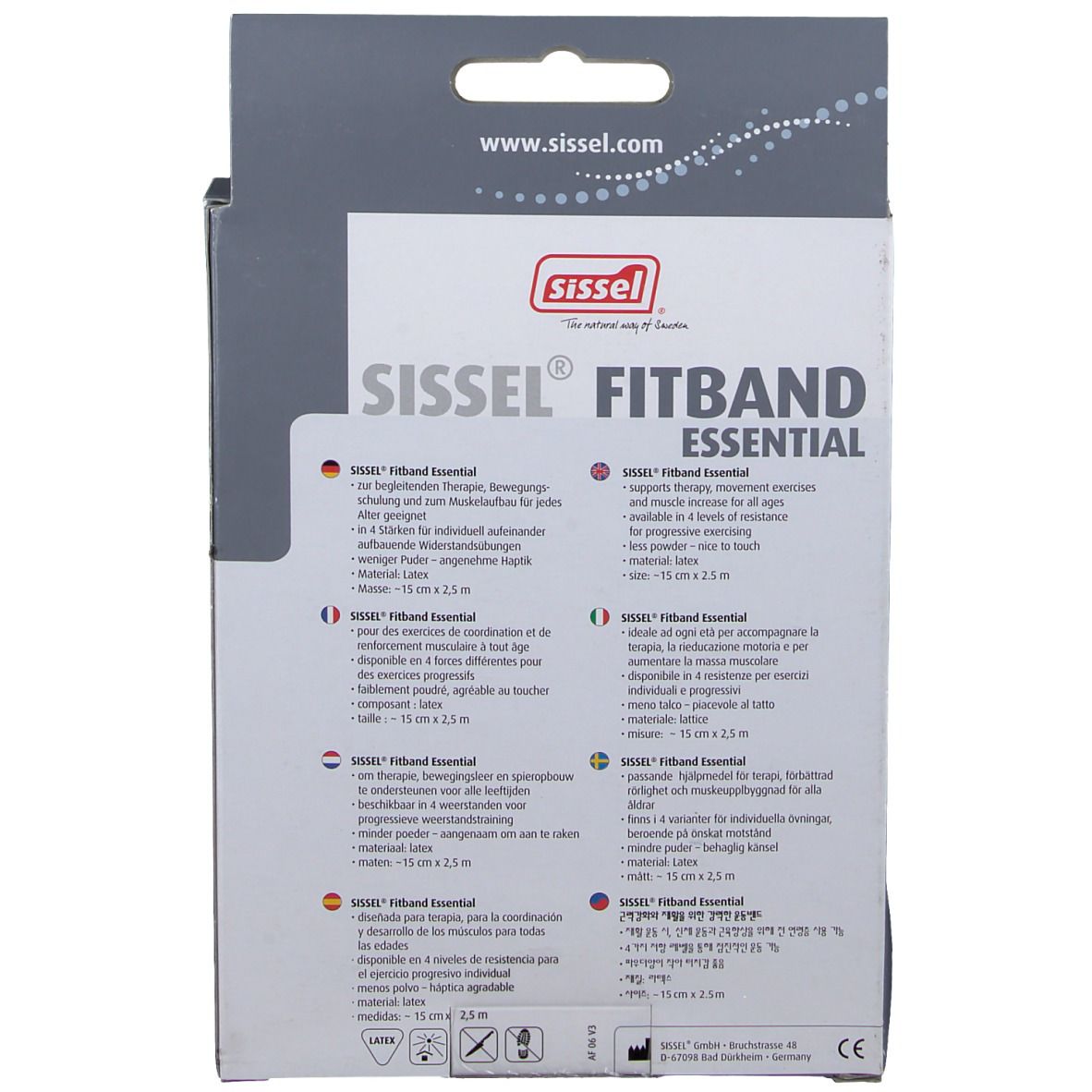 SISSEL® FitBand Essential 15 cm x 2.5 m Strong Vert
