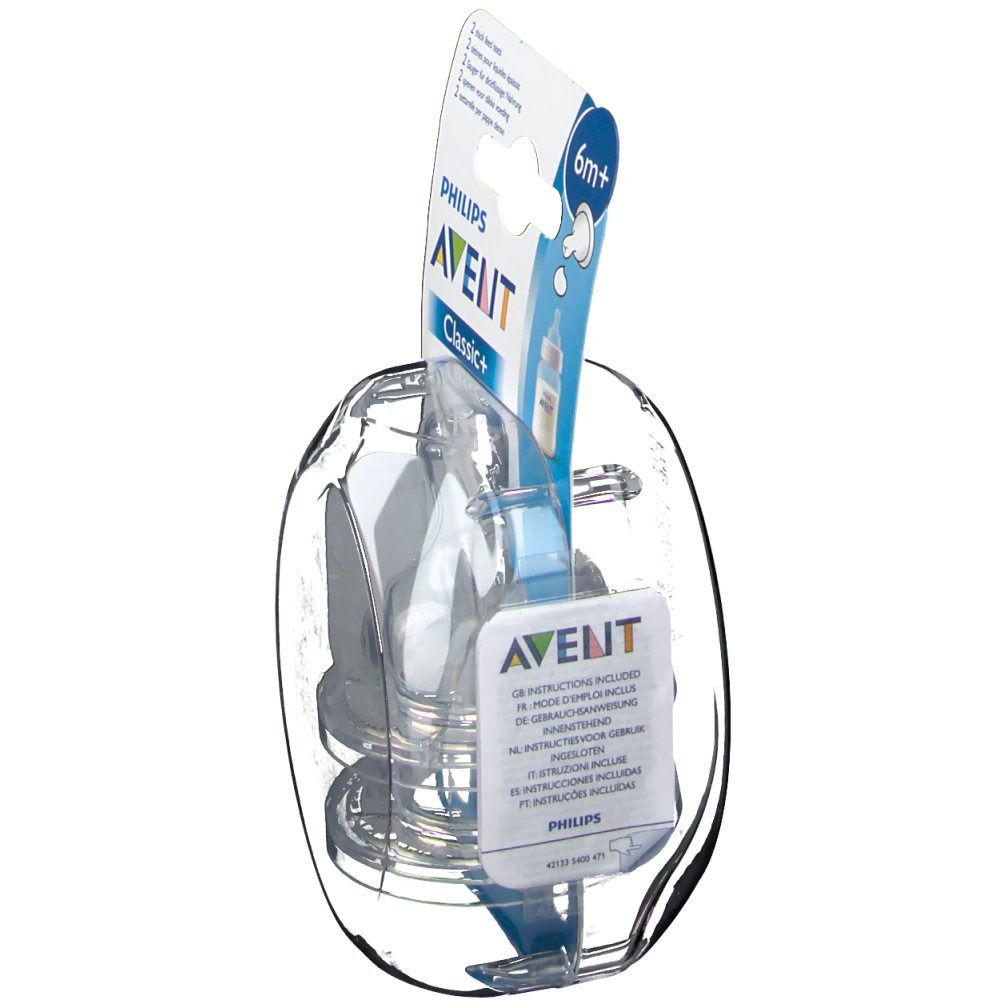 Avent Tétine Classic + pour liquides épaissis +6 mois