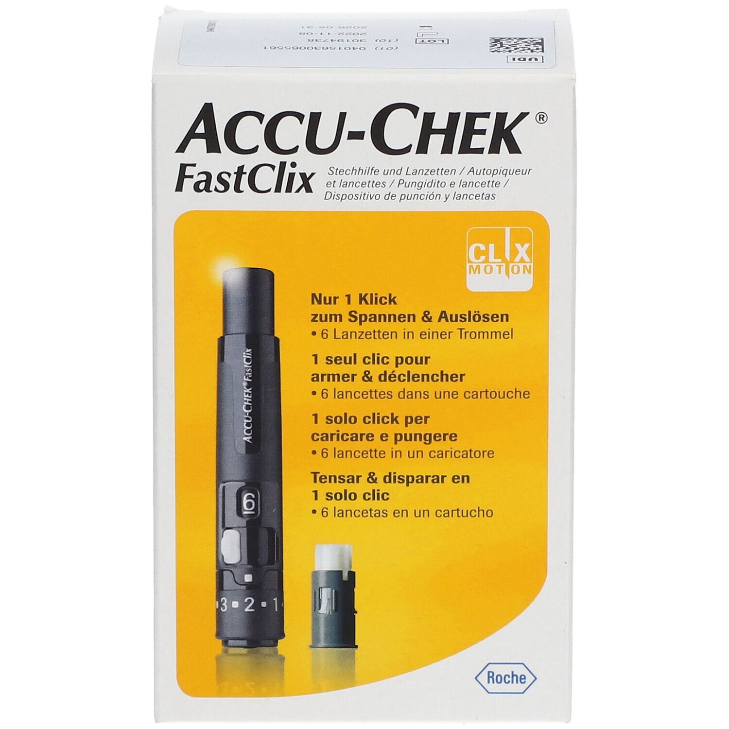 ACCU-CHEK® FastClix AutoPiqueur + Cartouche de 6 Lancettes