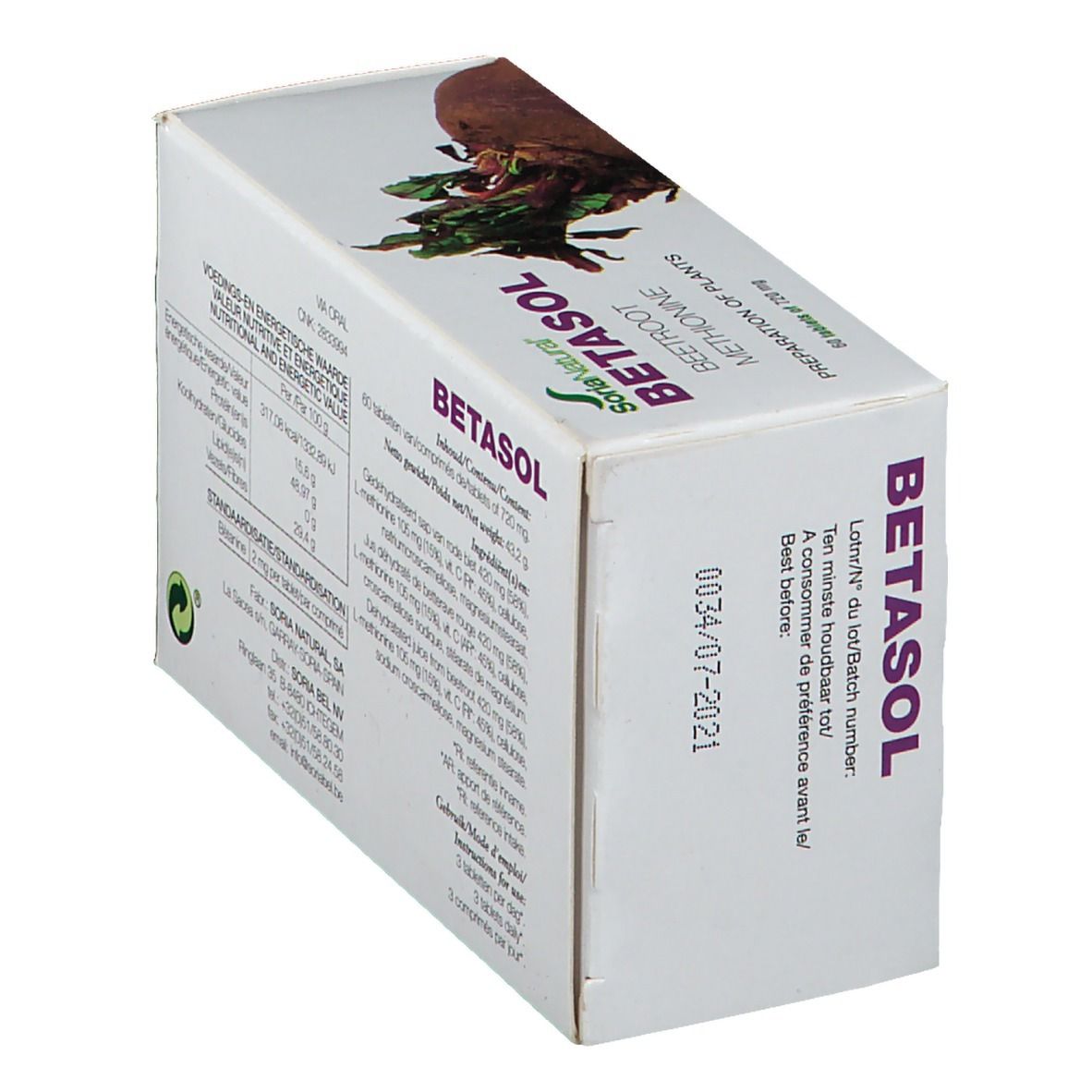 Soria Natural® BETASOL Beta Vulgaris Méthionine