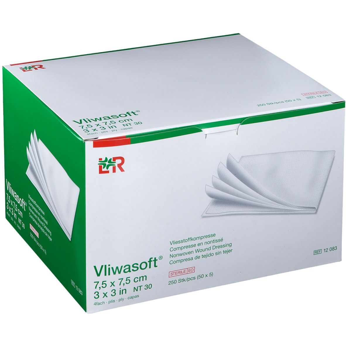 Vliwasoft® Compresse Stérile 7,5 cm x 7,5 cm