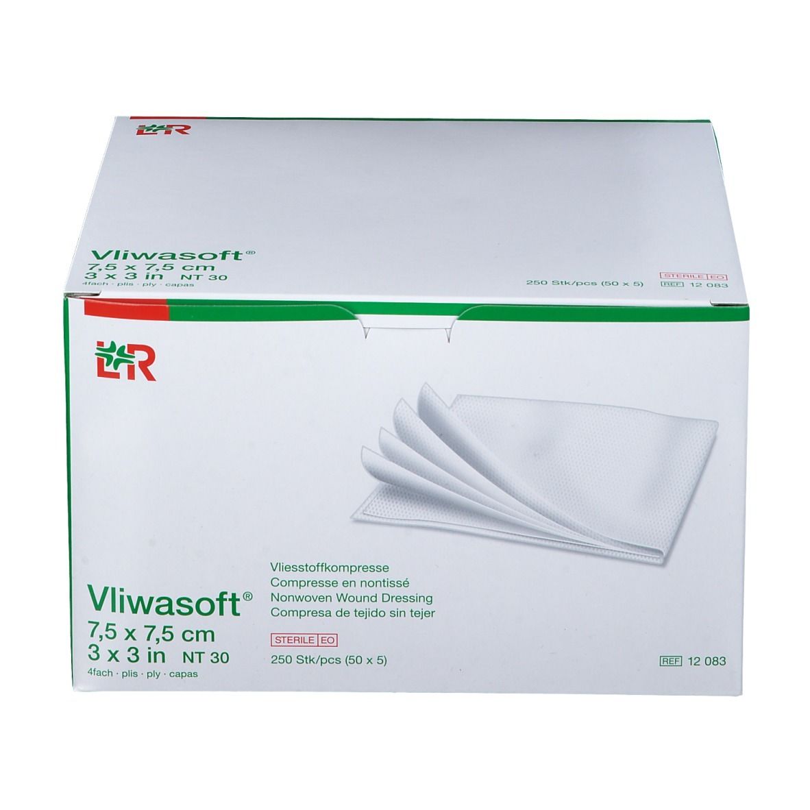 Vliwasoft® Compresse Stérile 7,5 cm x 7,5 cm