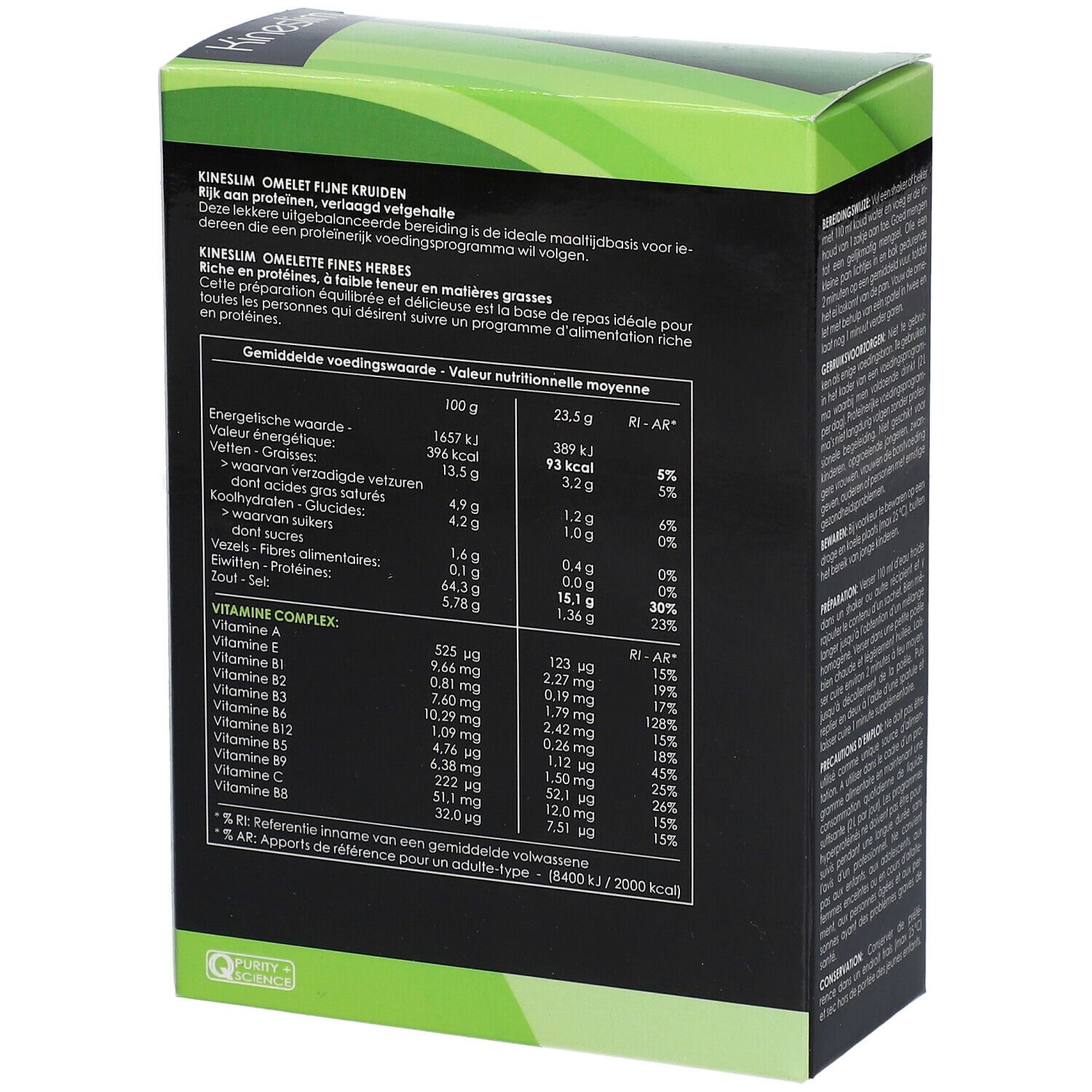 Kineslim Omelette aux fines herbes