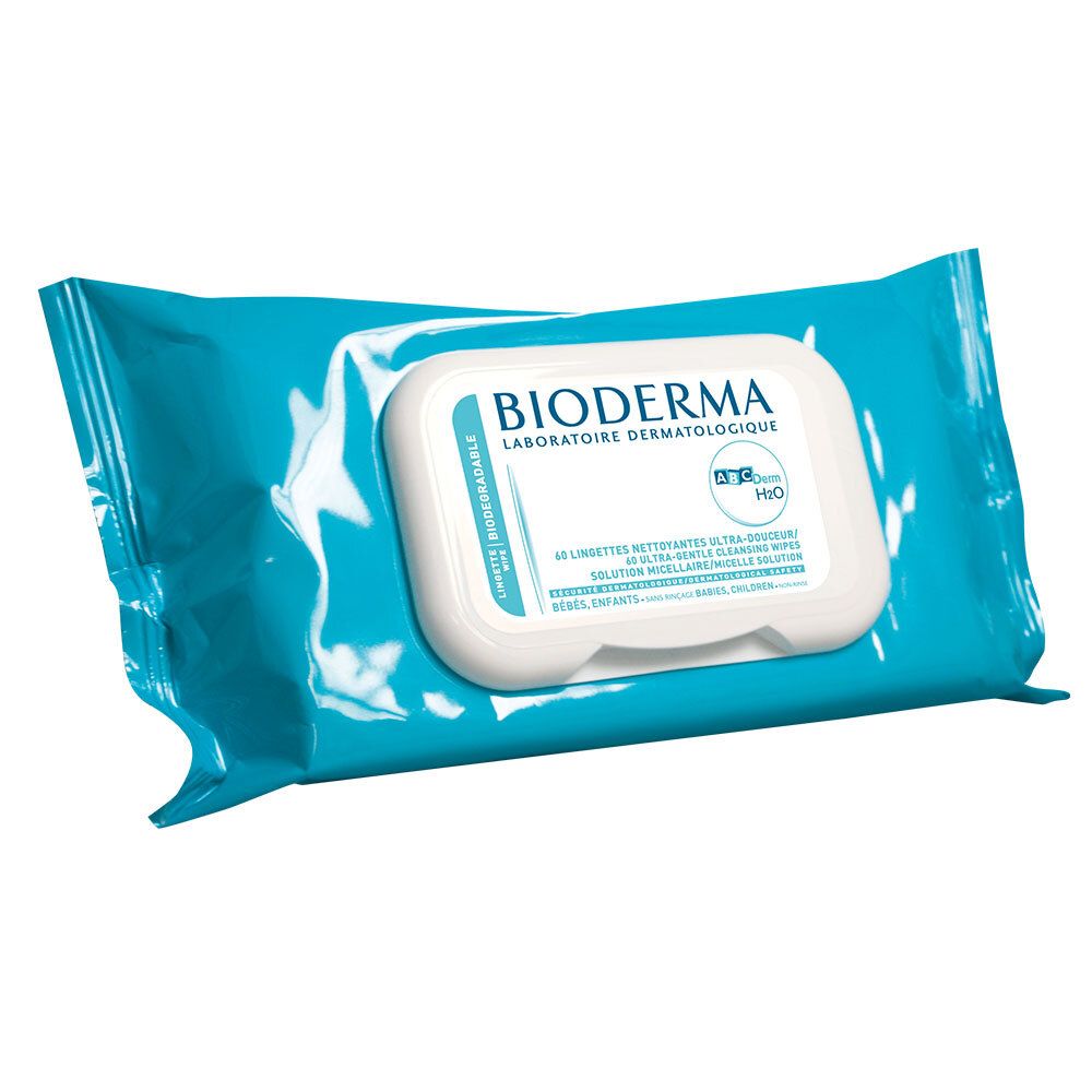 Bioderma ABCDerm H2O Lingettes Nettoyantes Eau Micellaire