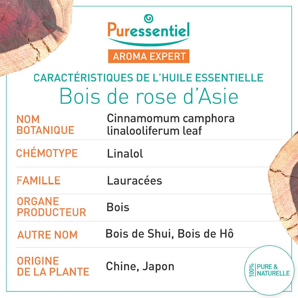 Puressentiel Huile Essentielle Bois de Rose d'Asie