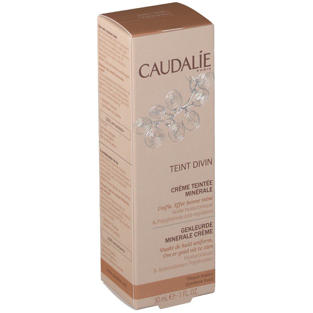 Caudalie Teint Divin Crème Teintée Minérale Peau Mates