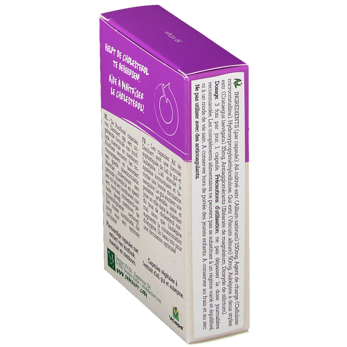 Damhert Wellbeing Ail-cholestérol Vcaps