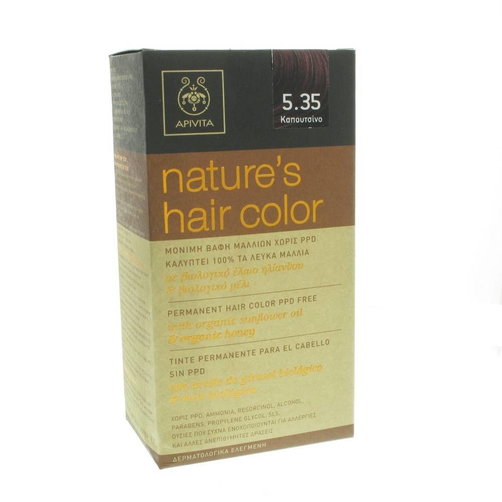 Apivita Coloration Capillaire N5.35 Cappuccino