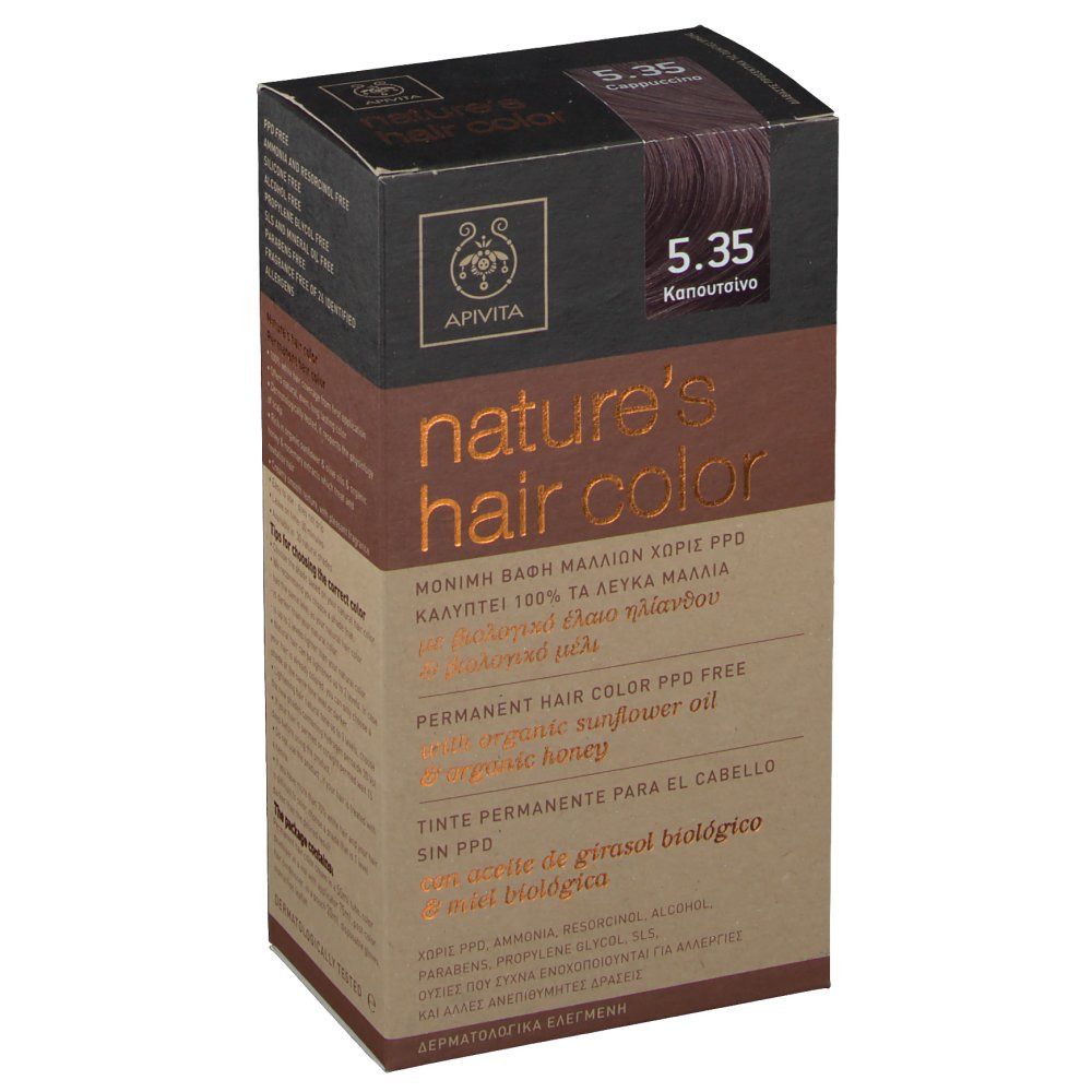 Apivita Coloration Capillaire N5.35 Cappuccino