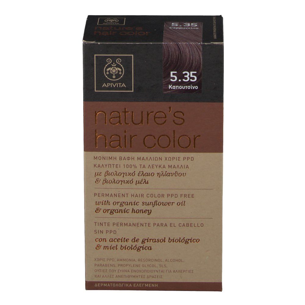 Apivita Coloration Capillaire N5.35 Cappuccino