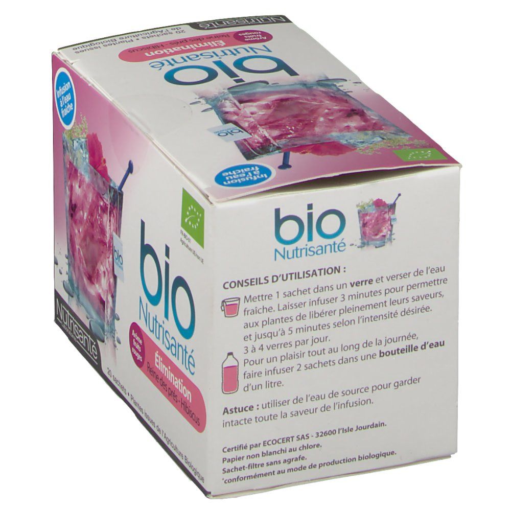Nutrisanté Bio Infusion Elimination Arôme fruits rouges
