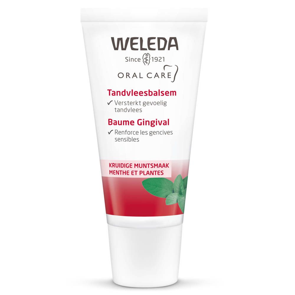 Weleda Tandvlees-balsem / Baume Gingival Tube avec feuilles de menthe
