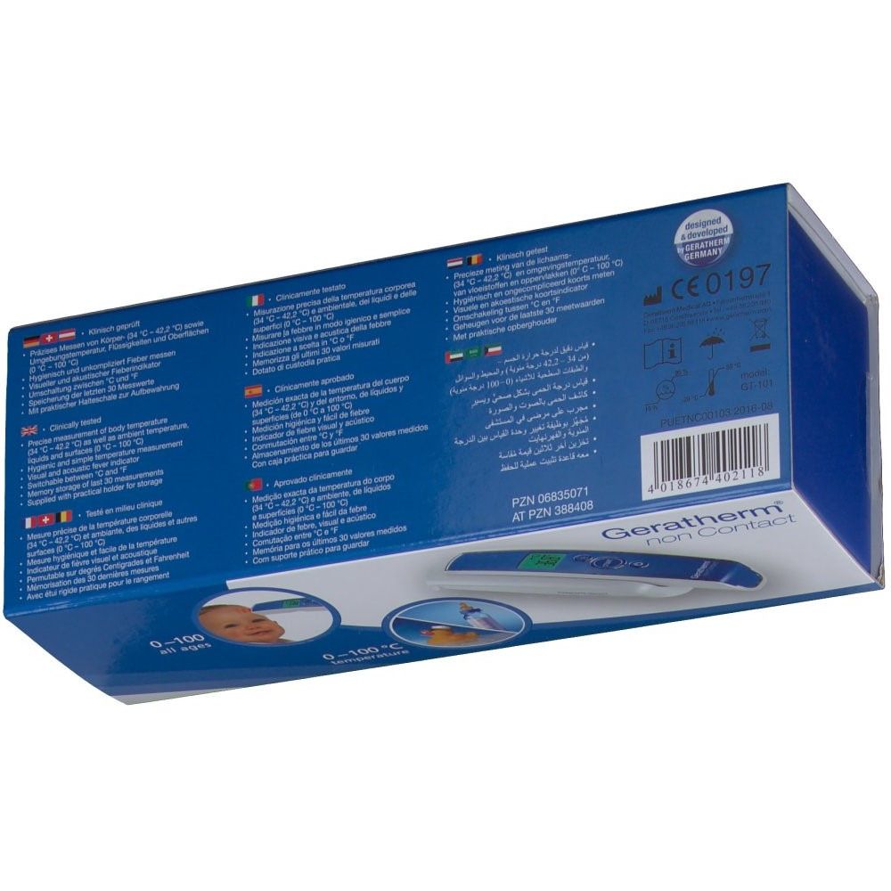 Geratherm® Non Contact Thermomètre Infrarouge - Haute précision