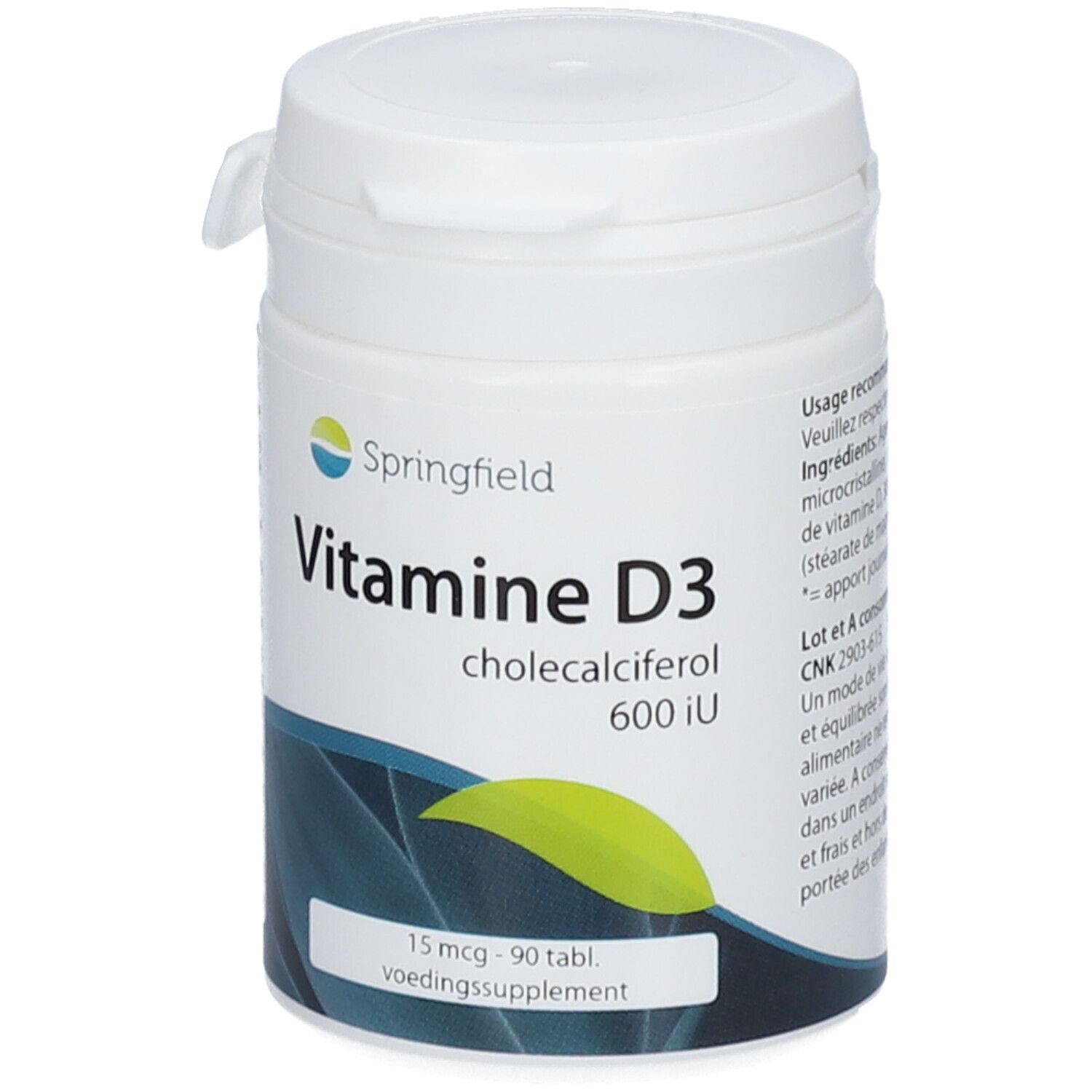 Springfield Vitamine D3 Cholecalciferol 15 µg