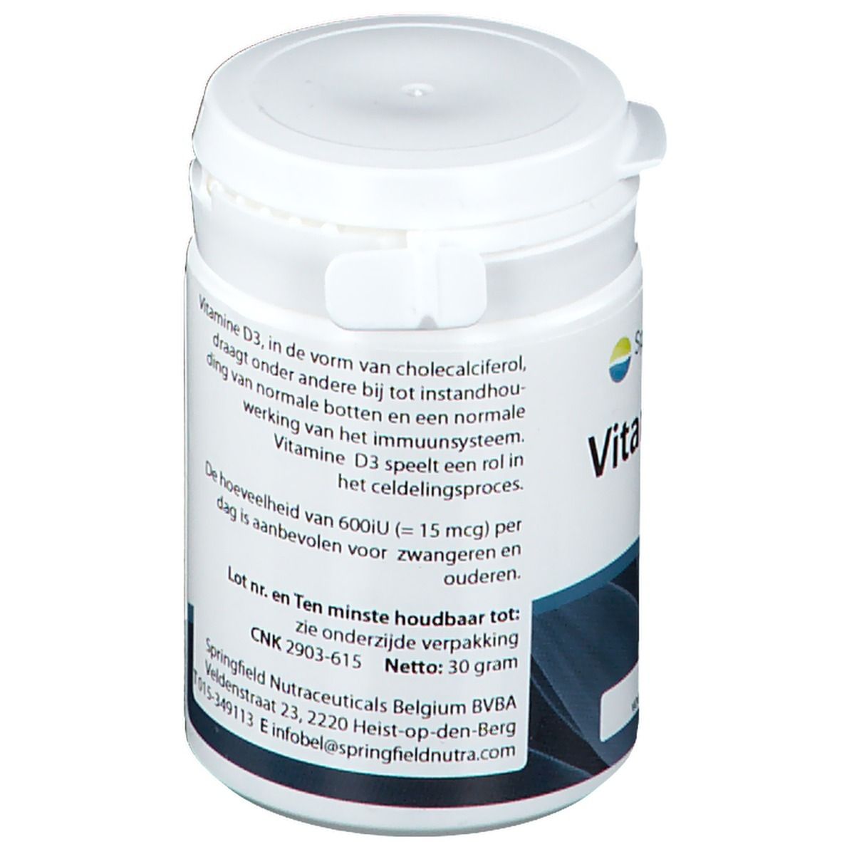 Springfield Vitamine D3 Cholecalciferol 15 µg
