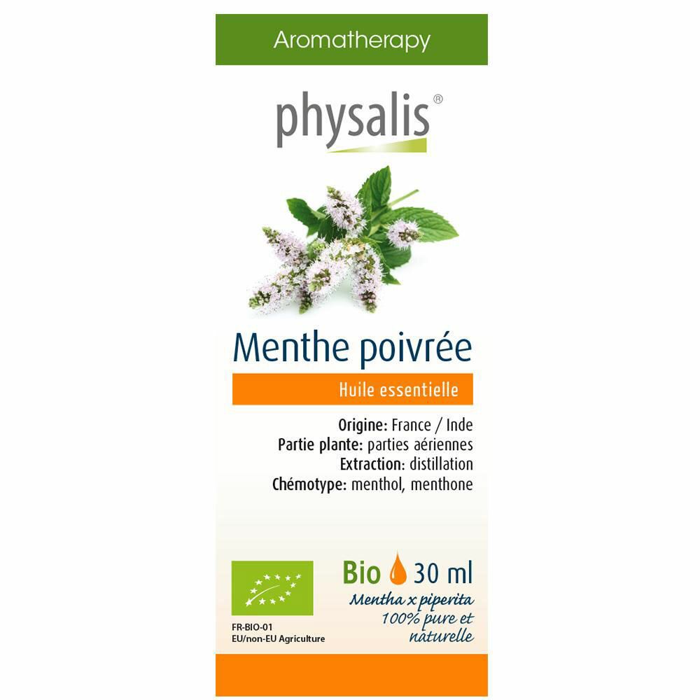 Huile essentielle de Menthe Poivrée Bio - Origine France 10 ml, 30