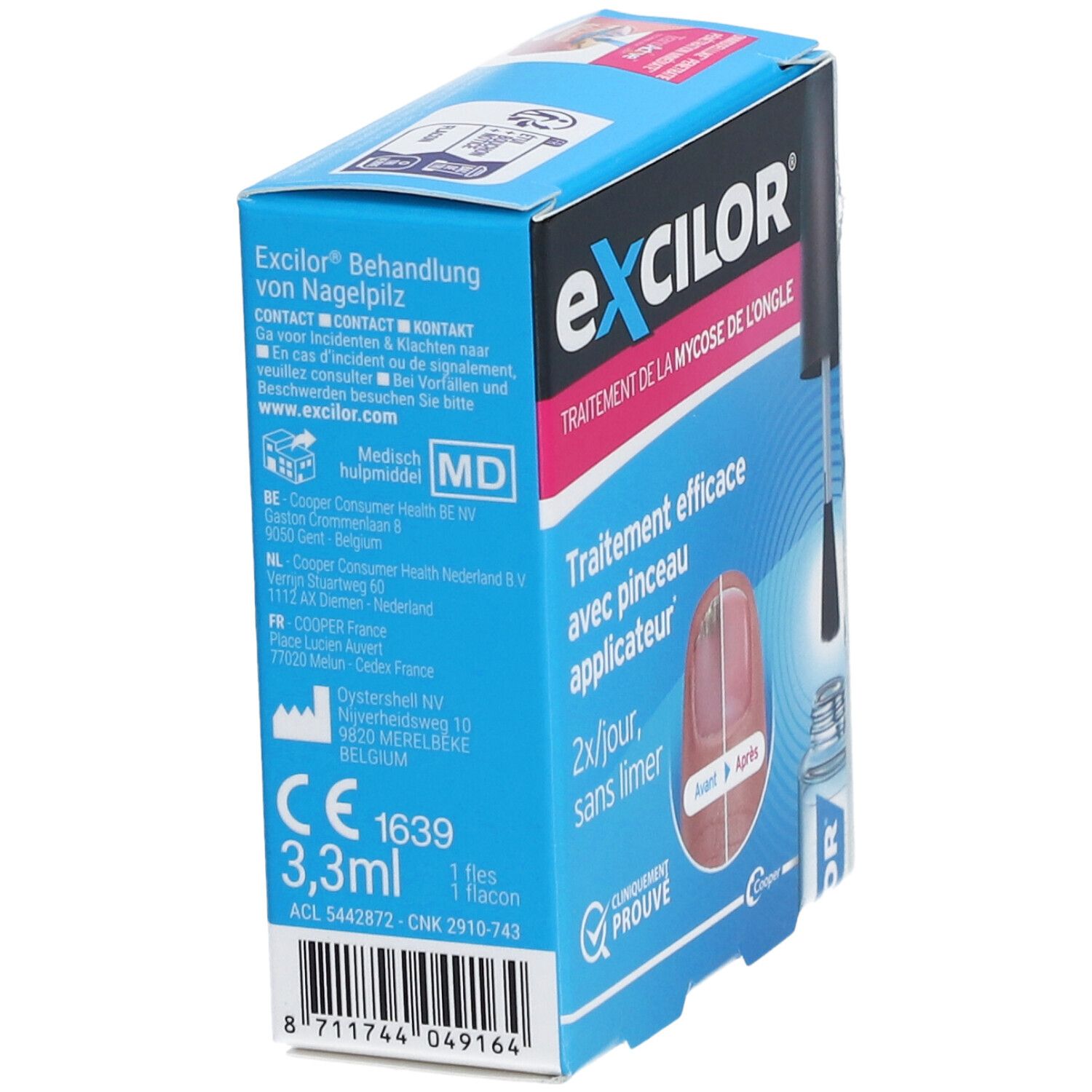EXCILOR Solution Traitement de la Mycose de l'Ongle