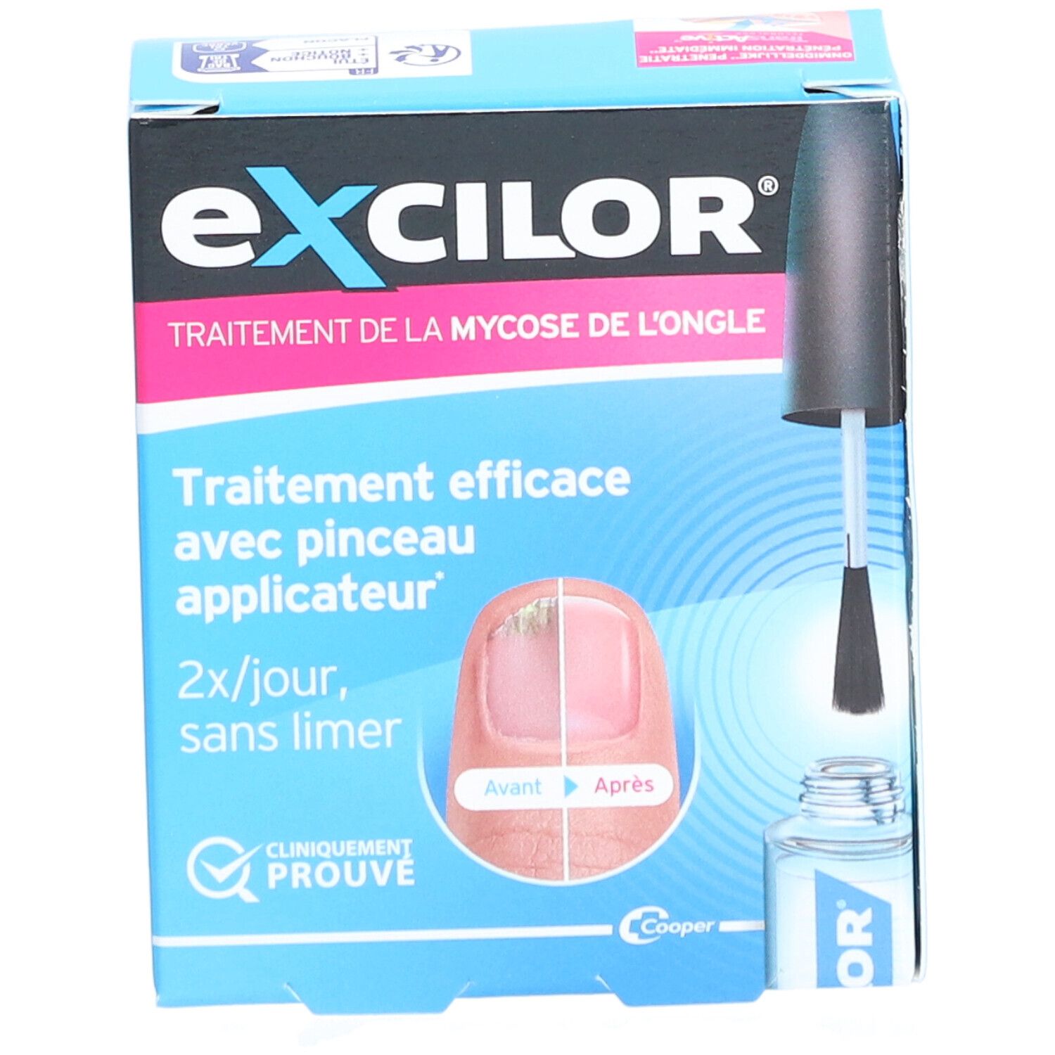 EXCILOR Solution Traitement de la Mycose de l'Ongle