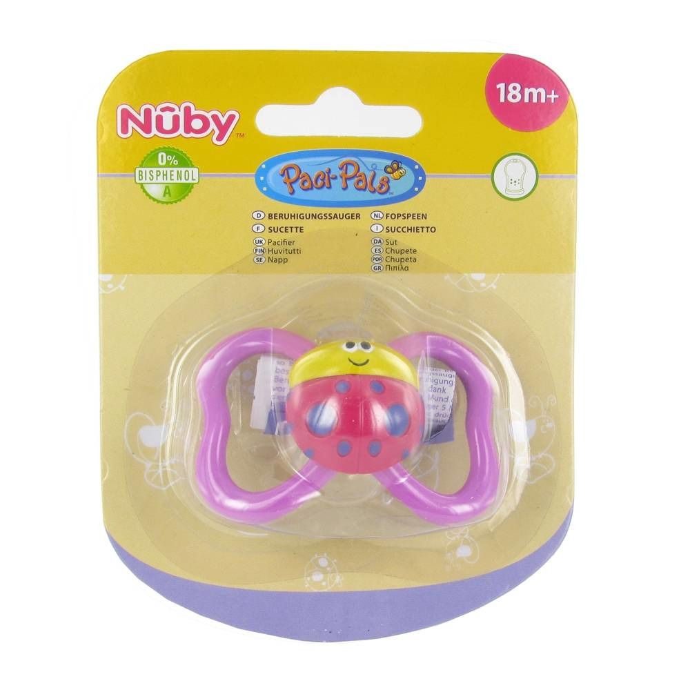 Nuby Paci-Pals™ Sucette silicone 18 mois+