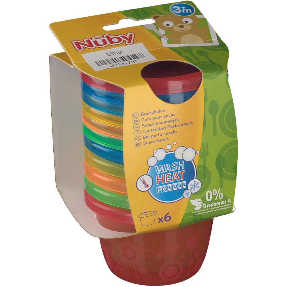 Nuby Pots pour encas - 120 ml - 3m+