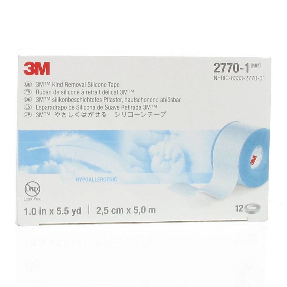 3M™ Micropore™ Silicone Sparadrap 2,5 cm x 5 m