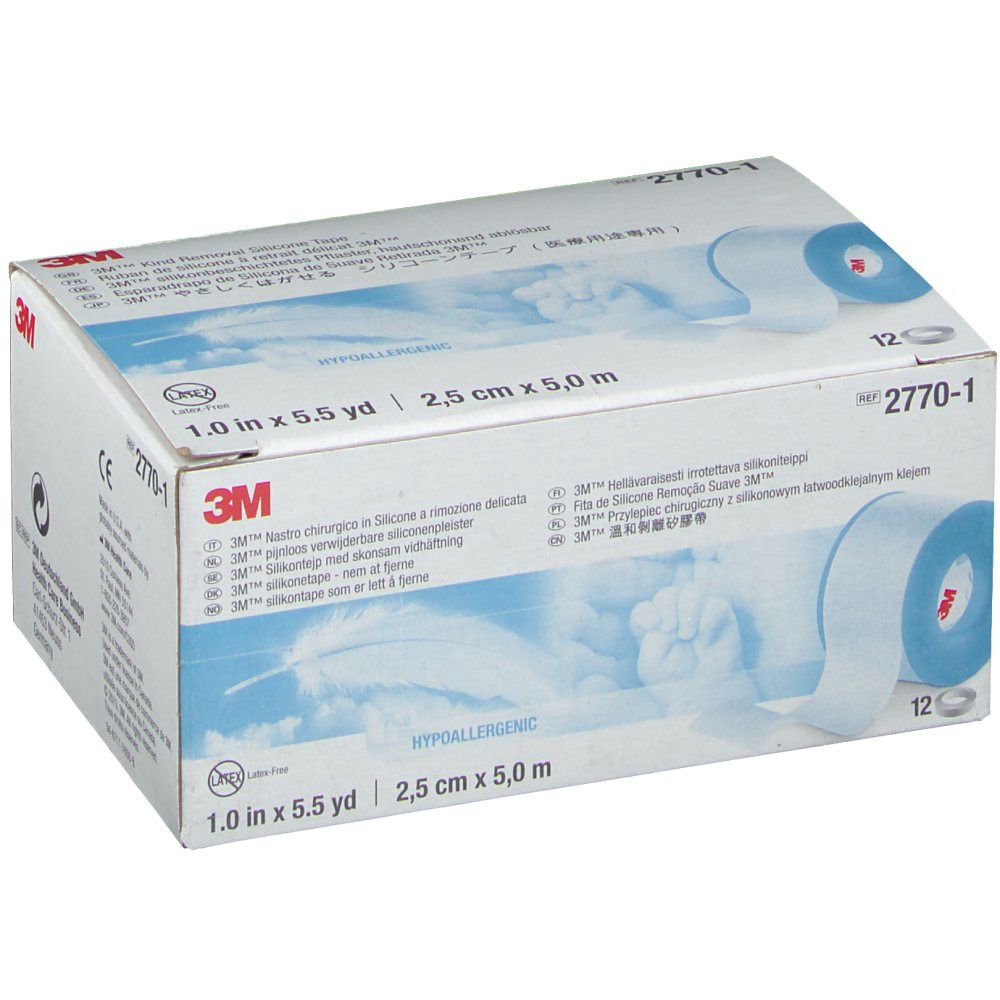 3M™ Micropore™ Silicone Sparadrap 2,5 cm x 5 m