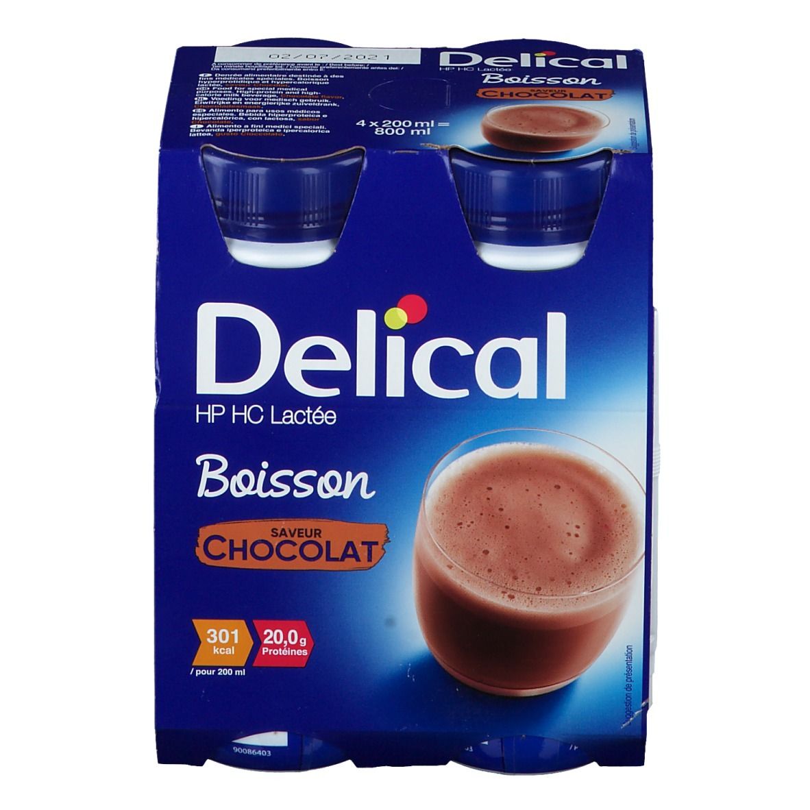 Delical Boisson lactée HPHC chocolat